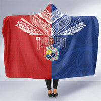 Tokouso Tonga Samoa Hooded Blanket Proud of Brotherhood LT03 One Size Multicolor - Polynesian Pride