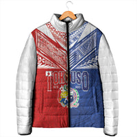 Personalised Tokouso Tonga Samoa Padded Jacket Proud of Brotherhood LT03 - Polynesian Pride
