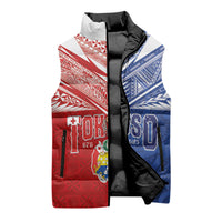 Personalised Tokouso Tonga Samoa Sleeveless Puffer Jacket Proud of Brotherhood LT03 - Polynesian Pride