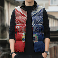 Personalised Tokouso Tonga Samoa Sleeveless Puffer Jacket Proud of Brotherhood LT03 - Polynesian Pride
