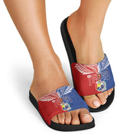 Tokouso Tonga Samoa Slide Sandals Proud of Brotherhood LT03 - Polynesian Pride