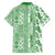 Hawaii Family Matching Long Sleeve Bodycon Dress and Hawaiian Shirt Aloha Tropical Plants Tribal Pattern Green Version LT03 - Polynesian Pride