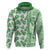 Hawaii Hoodie Aloha Tropical Plants Tribal Pattern Green Version LT03 Pullover Hoodie Green - Polynesian Pride