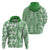 Hawaii Hoodie Aloha Tropical Plants Tribal Pattern Green Version LT03 - Polynesian Pride