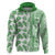 Hawaii Hoodie Aloha Tropical Plants Tribal Pattern Green Version LT03 Zip Hoodie Green - Polynesian Pride