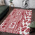 Hawaii Area Rug Aloha Tropical Plants Tribal Pattern Red Version LT03 Red - Polynesian Pride