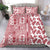 Hawaii Bedding Set Aloha Tropical Plants Tribal Pattern Red Version LT03 - Polynesian Pride