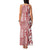 Hawaii Family Matching Tank Maxi Dress and Hawaiian Shirt Aloha Tropical Plants Tribal Pattern Red Version LT03 - Polynesian Pride