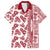 Hawaii Hawaiian Shirt Aloha Tropical Plants Tribal Pattern Red Version LT03 Red - Polynesian Pride