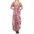 Hawaii Summer Maxi Dress Aloha Tropical Plants Tribal Pattern Red Version LT03 - Polynesian Pride