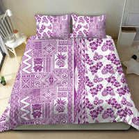Hawaii Bedding Set Aloha Tropical Plants Tribal Pattern Pink Version LT03 - Polynesian Pride