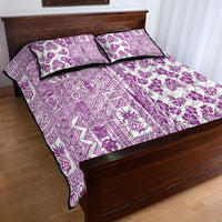 Hawaii Quilt Bed Set Aloha Tropical Plants Tribal Pattern Pink Version LT03 - Polynesian Pride