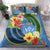 Kosrae Constitution Day Bedding Set Hibiscus Mix Maori Tattoo Pattern LT03 - Polynesian Pride