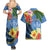 Kosrae Constitution Day Couples Matching Summer Maxi Dress and Hawaiian Shirt Hibiscus Mix Maori Tattoo Pattern LT03 - Polynesian Pride