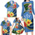 Kosrae Constitution Day Family Matching Long Sleeve Bodycon Dress and Hawaiian Shirt Hibiscus Mix Maori Tattoo Pattern LT03 - Polynesian Pride