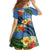 Kosrae Constitution Day Family Matching Off Shoulder Short Dress and Hawaiian Shirt Hibiscus Mix Maori Tattoo Pattern LT03 - Polynesian Pride