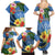 Kosrae Constitution Day Family Matching Summer Maxi Dress and Hawaiian Shirt Hibiscus Mix Maori Tattoo Pattern LT03 - Polynesian Pride