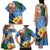 Kosrae Constitution Day Family Matching Tank Maxi Dress and Hawaiian Shirt Hibiscus Mix Maori Tattoo Pattern LT03 - Polynesian Pride