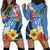 Kosrae Constitution Day Hoodie Dress Hibiscus Mix Maori Tattoo Pattern LT03 - Polynesian Pride