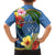 Kosrae Constitution Day Kid Hawaiian Shirt Hibiscus Mix Maori Tattoo Pattern LT03 - Polynesian Pride