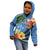 Kosrae Constitution Day Kid Hoodie Hibiscus Mix Maori Tattoo Pattern LT03 - Polynesian Pride