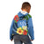 Kosrae Constitution Day Kid Hoodie Hibiscus Mix Maori Tattoo Pattern LT03 - Polynesian Pride