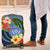 Kosrae Constitution Day Luggage Cover Hibiscus Mix Maori Tattoo Pattern LT03 Blue - Polynesian Pride