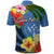 Kosrae Constitution Day Polo Shirt Hibiscus Mix Maori Tattoo Pattern LT03 - Polynesian Pride