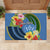 Kosrae Constitution Day Rubber Doormat Hibiscus Mix Maori Tattoo Pattern LT03 - Polynesian Pride