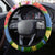 Kosrae Constitution Day Steering Wheel Cover Hibiscus Mix Maori Tattoo Pattern LT03 - Polynesian Pride