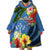 Kosrae Constitution Day Wearable Blanket Hoodie Hibiscus Mix Maori Tattoo Pattern LT03 - Polynesian Pride