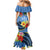 Kosrae Family Matching Mermaid Dress and Hawaiian Shirt Hibiscus Mix Maori Tattoo Pattern LT03 - Polynesian Pride