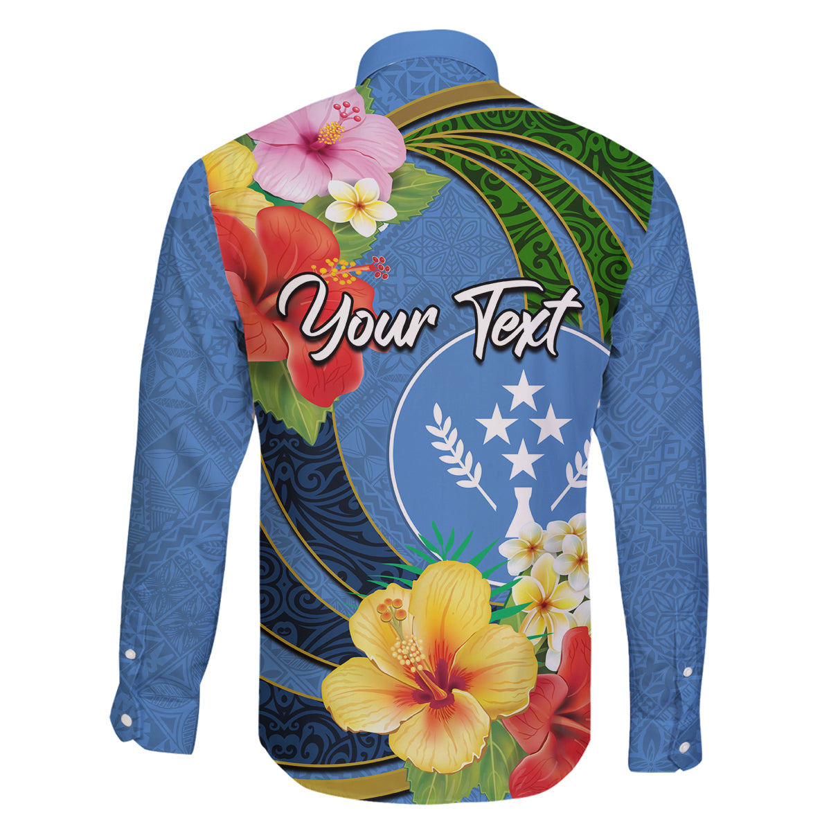 Kosrae Family Matching Off Shoulder Short Dress and Hawaiian Shirt Hibiscus Mix Maori Tattoo Pattern LT03 - Polynesian Pride