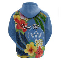Kosrae Hoodie Hibiscus Mix Maori Tattoo Pattern LT03 - Polynesian Pride