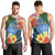 Kosrae Men Tank Top Hibiscus Mix Maori Tattoo Pattern LT03 - Polynesian Pride