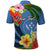 Kosrae Polo Shirt Hibiscus Mix Maori Tattoo Pattern LT03 - Polynesian Pride