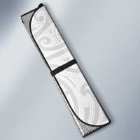 Personalised Aotearoa Lawn Bowls Auto Sun Shade Maori and Silver Fern Half Style LT03 - Polynesian Pride