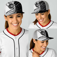 Aotearoa Lawn Bowls Baseball Net Cap Maori and Silver Fern Half Style - Polynesian Pride