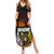 New Zealand and Australia ANZAC Day Summer Maxi Dress Soldier and Last Post Camouflage Pattern LT03 Women Black - Polynesian Pride