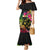 Hawaii Turtle Day Family Matching Mermaid Dress and Hawaiian Shirt Polynesian Tattoo and Hibiscus Flowers