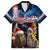 New Zealand and Australia Merry Christmas Hawaiian Shirt Kiwi Bird and Kangaroo Xmas Vibe