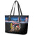 New Zealand and Australia Merry Christmas Leather Tote Bag Kiwi Bird and Kangaroo Xmas Vibe