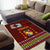 Tonga Independence Day Area Rug National Flag and Emblem with Ngatu Art Pattern