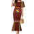 Tonga Independence Day Family Matching Mermaid Dress and Hawaiian Shirt National Flag and Emblem with Ngatu Art Pattern