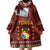 Tonga Independence Day Wearable Blanket Hoodie National Flag and Emblem with Ngatu Art Pattern