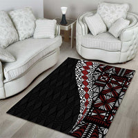 Tonga Ngatu Art Tattoo Polynesian Area Rug