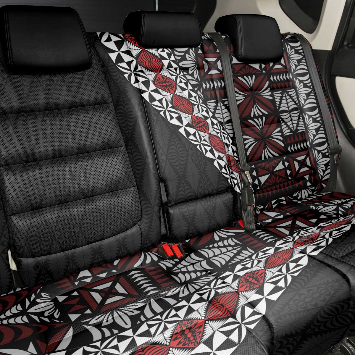Tonga Ngatu Art Tattoo Polynesian Back Car Seat Cover