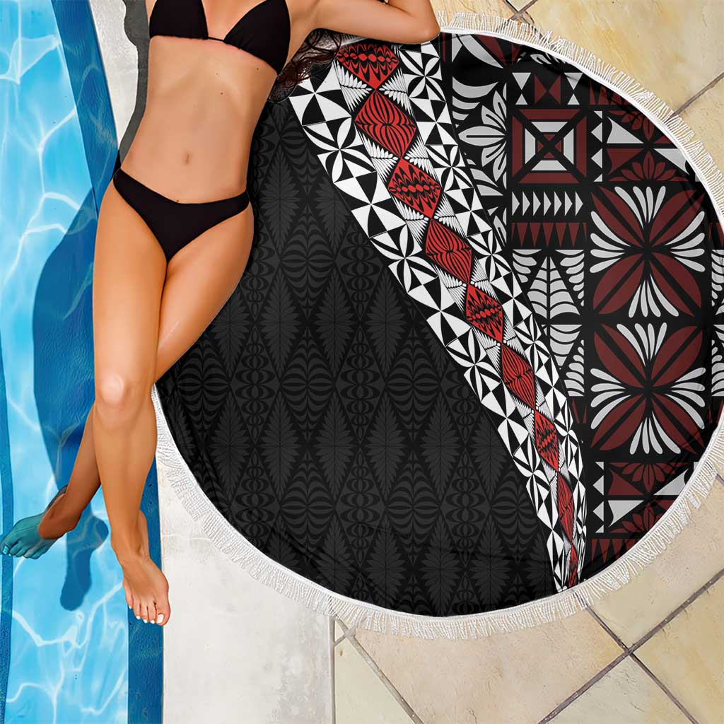Tonga Ngatu Art Tattoo Polynesian Beach Blanket