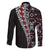 Tonga Ngatu Art Tattoo Polynesian Family Matching Long Sleeve Bodycon Dress and Hawaiian Shirt