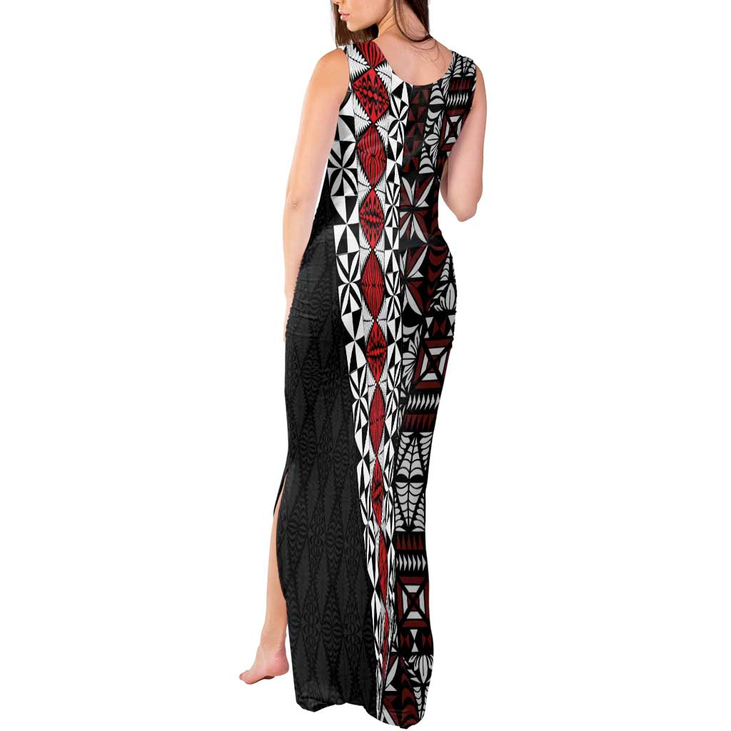 Tonga Ngatu Art Tattoo Polynesian Tank Maxi Dress